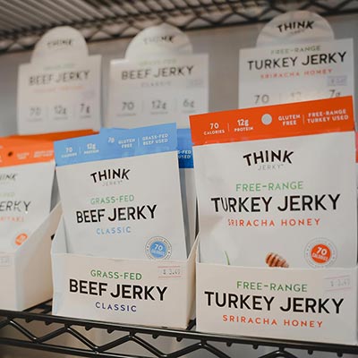 packaged beef and turkey jerky